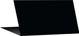 Etiquette chevalet noir 10 x 7 cm
