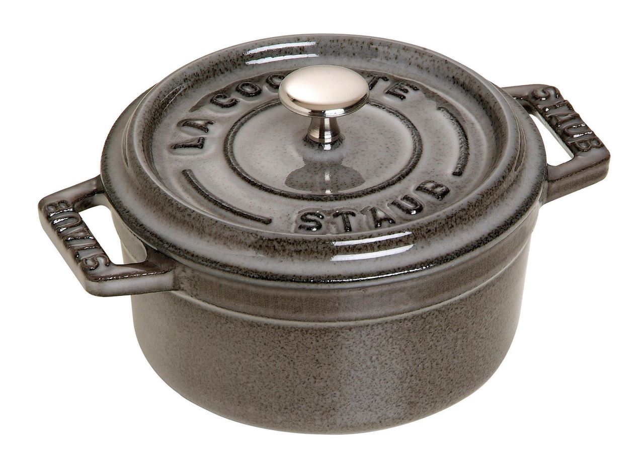 Mini-cocotte fonte ronde gris 10 cm Staub