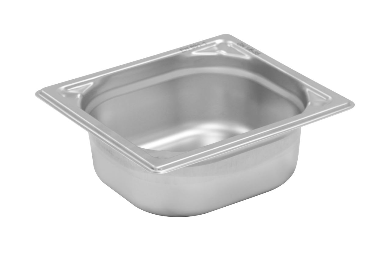 Bac gastro inox GN 1/6 H.6.5 cm plein