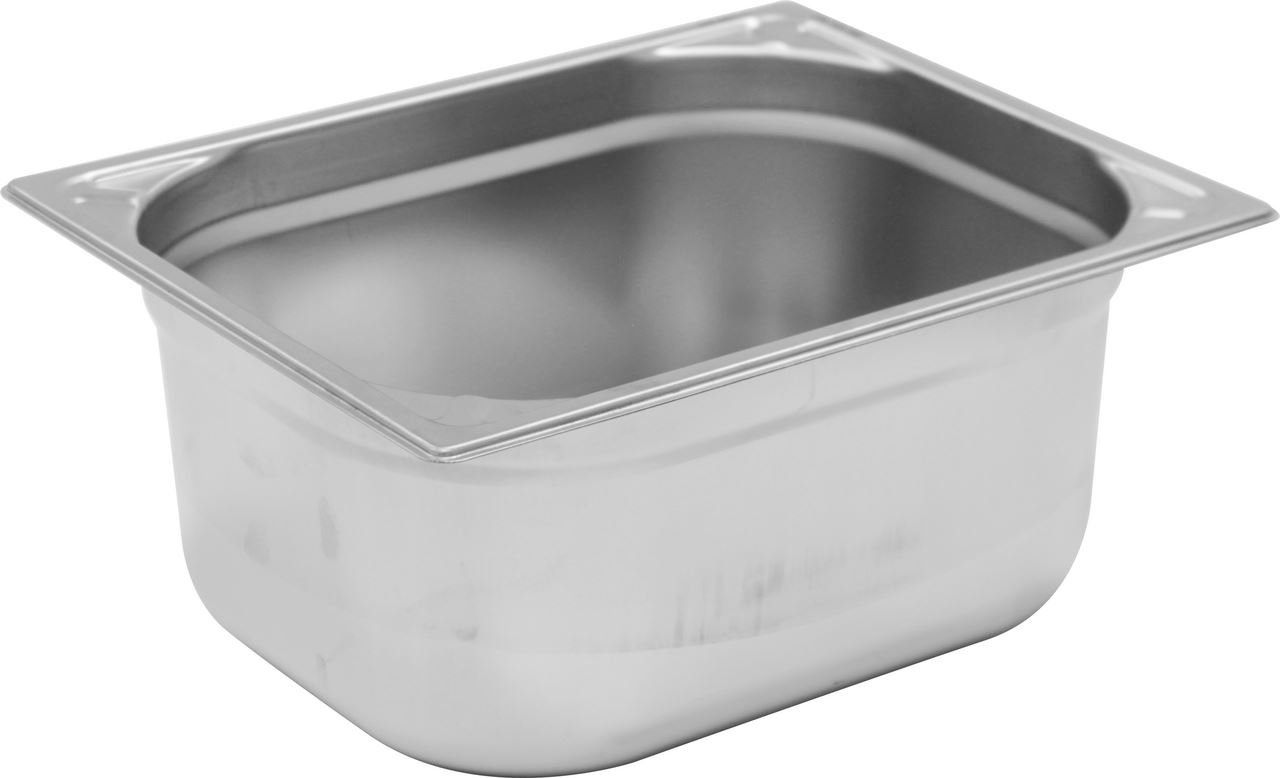Bac gastro inox plein GN 1/2 H.15 cm