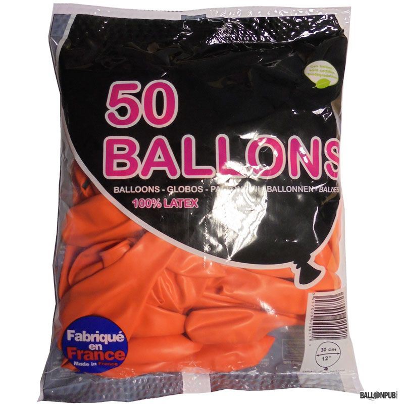 Ballon orange 30 cm x 50