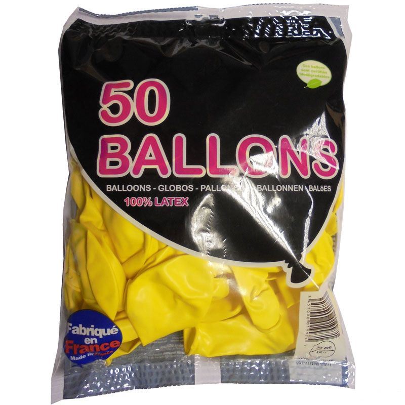 Ballon jaune 30 cm x 50