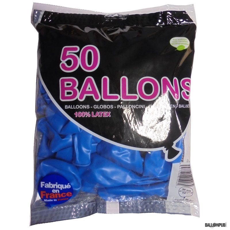 Ballon bleu 30 cm x 50
