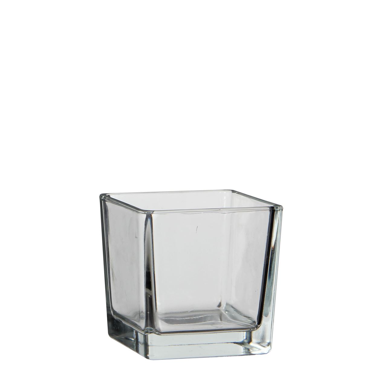 Vase carré transparent petit modèle 10 cm