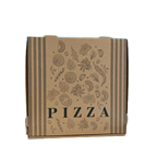 Boîte à pizza kraft brun 33 x 33 x 3.5 cm x 100