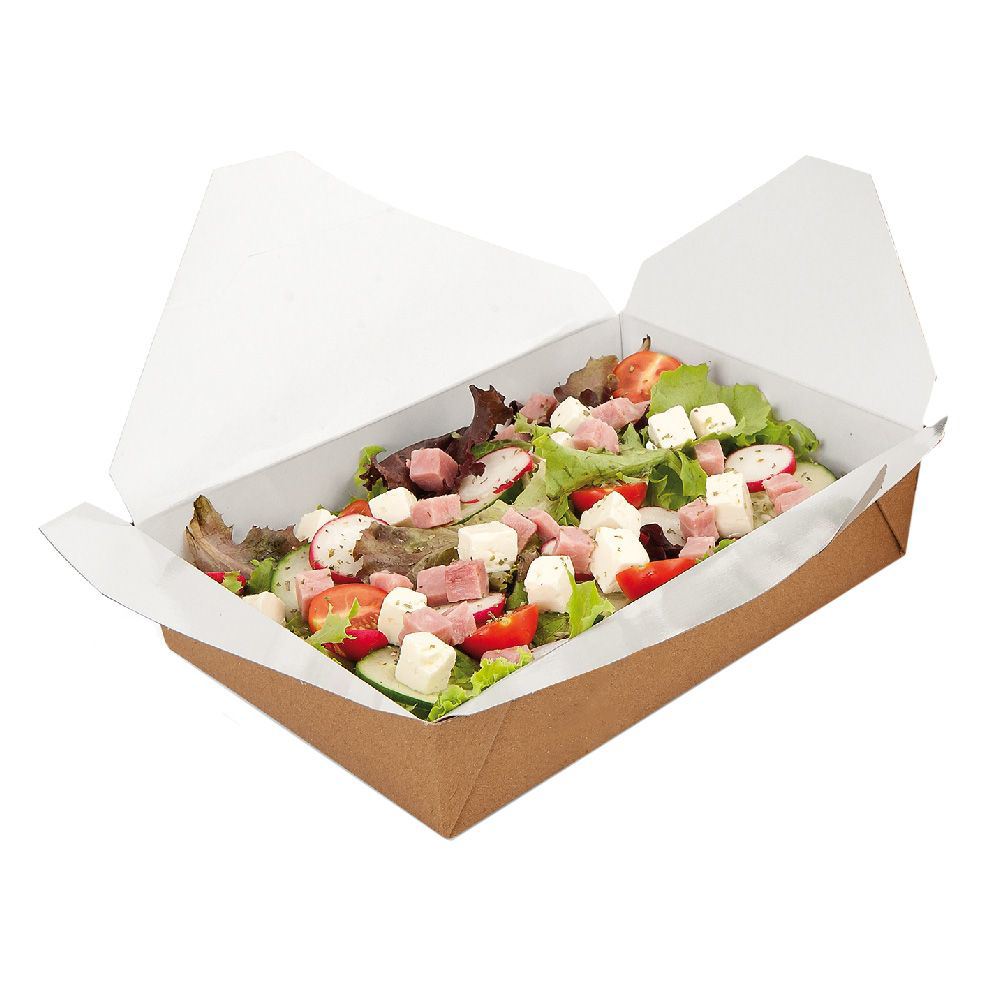 Boîte micro-ondable kraft grand modèle x 50 Garcia de Pou - 221.18