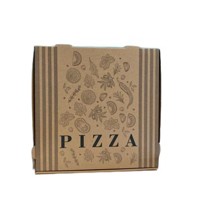 Boite à pizza carton kraft, ondulé - 31 x 31 x 4 cm par 100 - RETIF