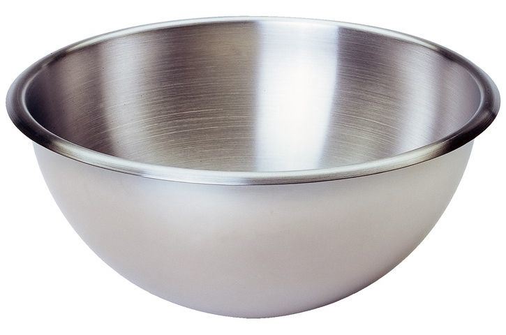 Bassine cul de poule inox 30 cm