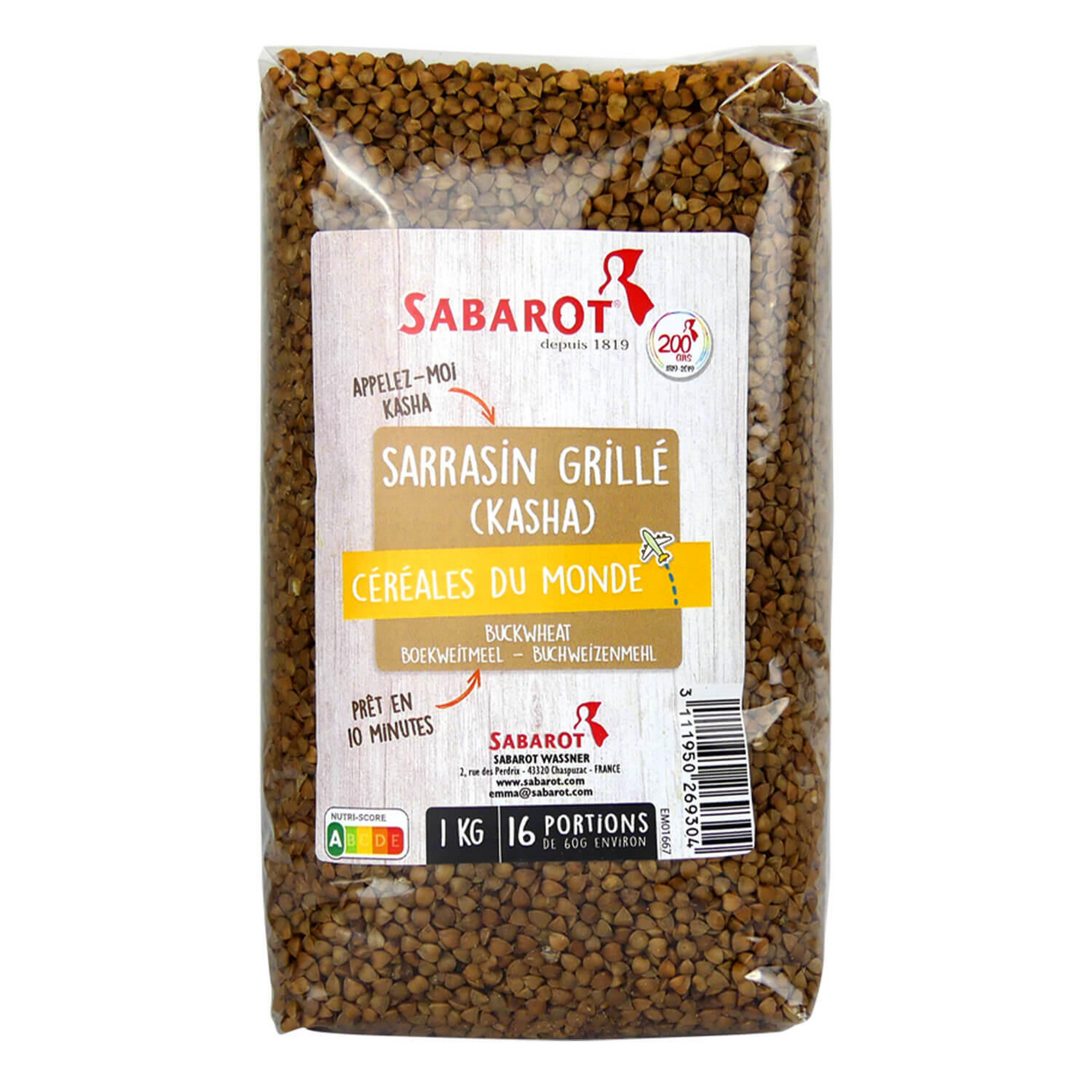 Sabarot Sarrasin grillé Kasha 1 kg 