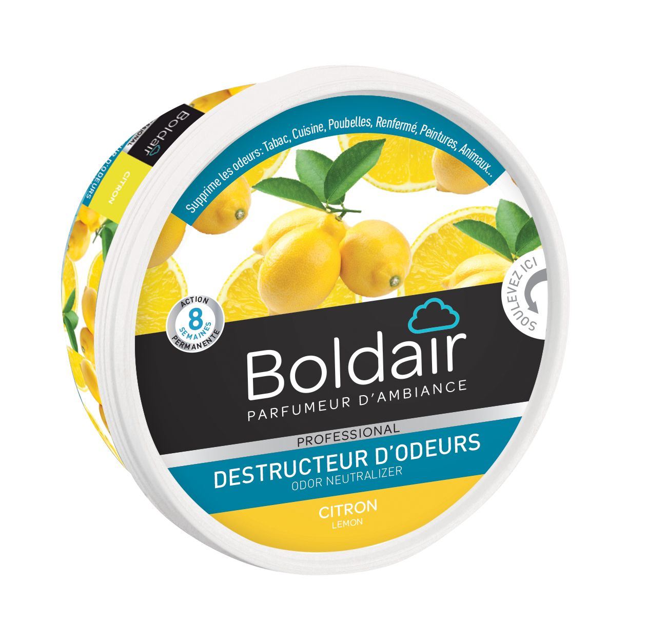 Destructeur d'odeur gel citron 300 ml BolDair