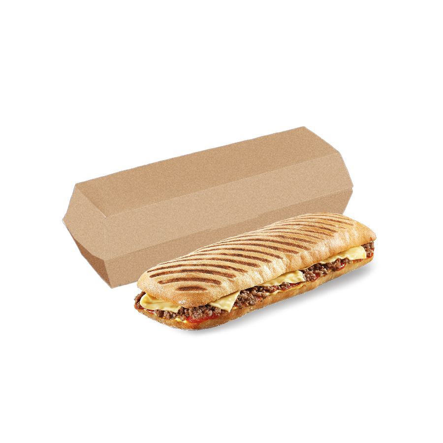 Boîte à panini kraft 26x12x7 cm x 50 Garcia de Pou - 219.98