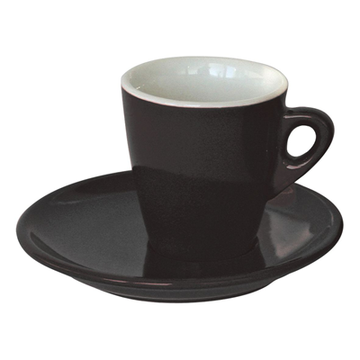 tasse et sous tasse a cafe noir vendu par 6 metro metro