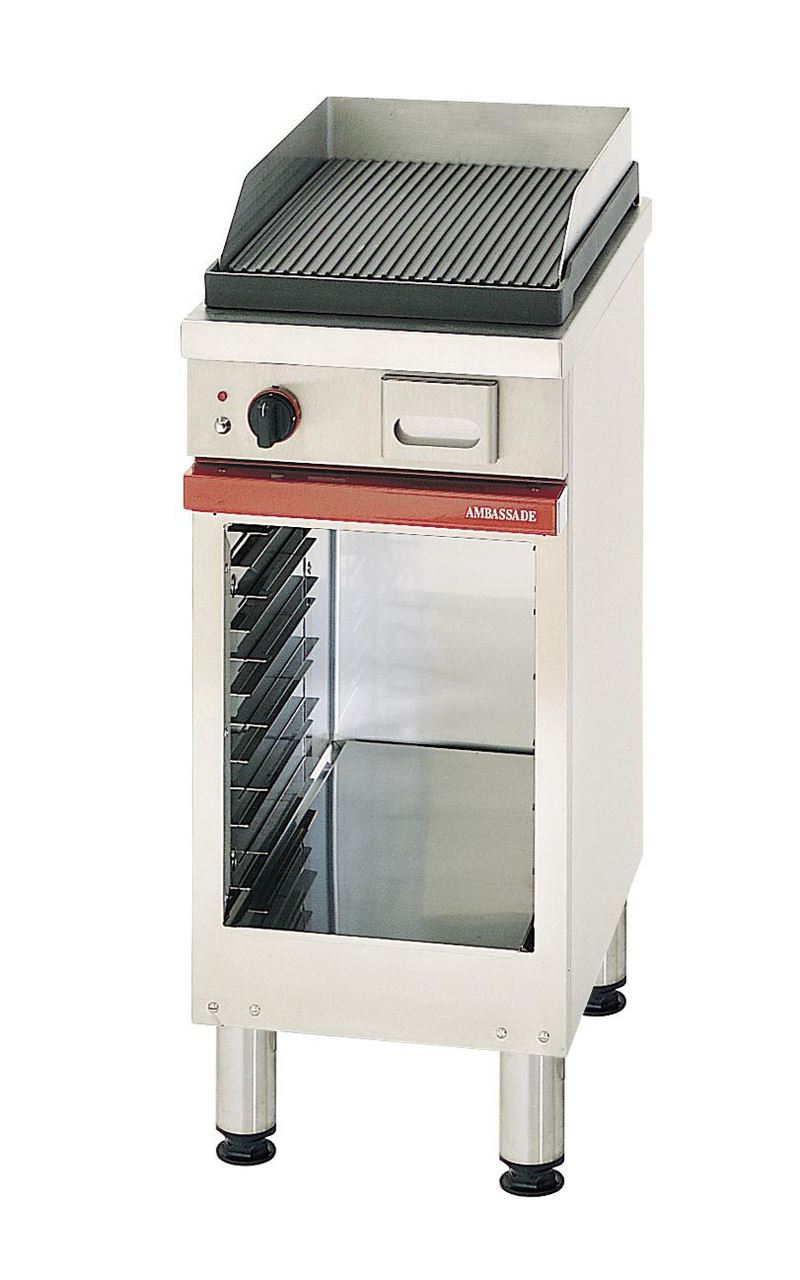 Grill fonte nervuré gaz 6 kW Ambassade de Bourgogne - CMG410GR