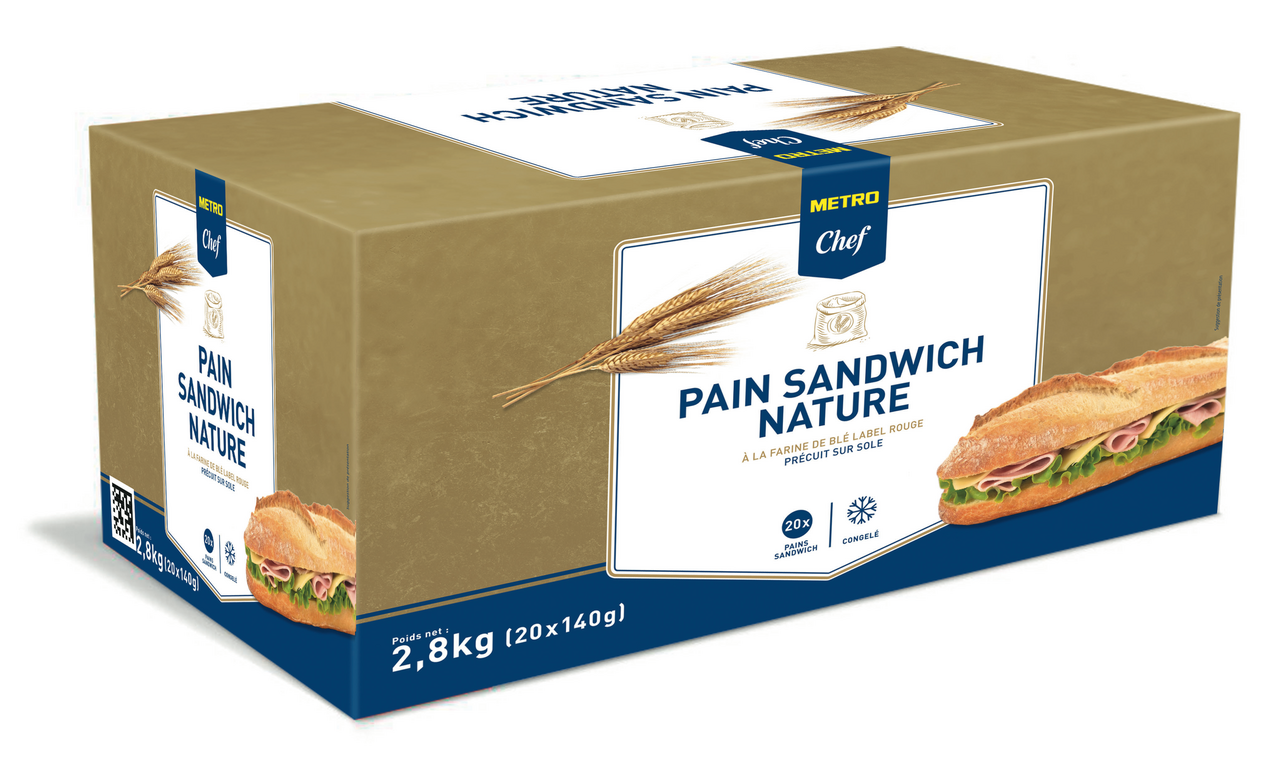 METRO Chef Pain sandwich nature 20 x 140 g