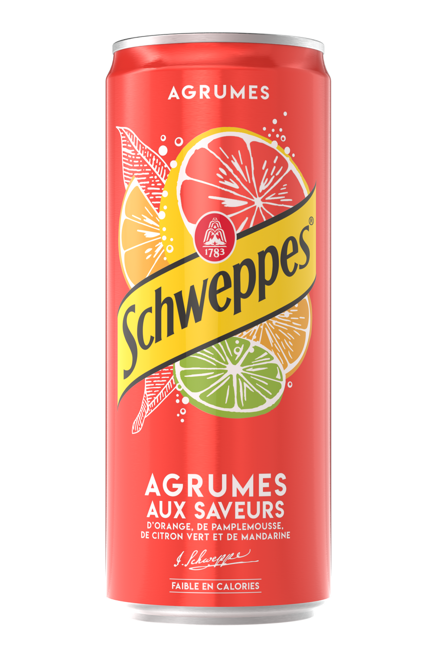Schweppes Agrumes boîte slim 33 cl