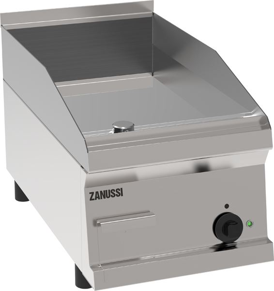 Plaque à snacker électrique lisse chrome top 350 mm Zanussi - 285747