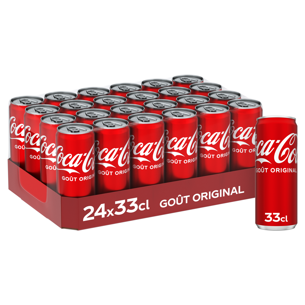 Coca-Cola goût original boîte slim 33 cl