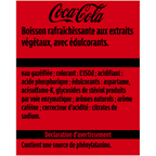 Coca-Cola sans sucres boîte slim 33 cl