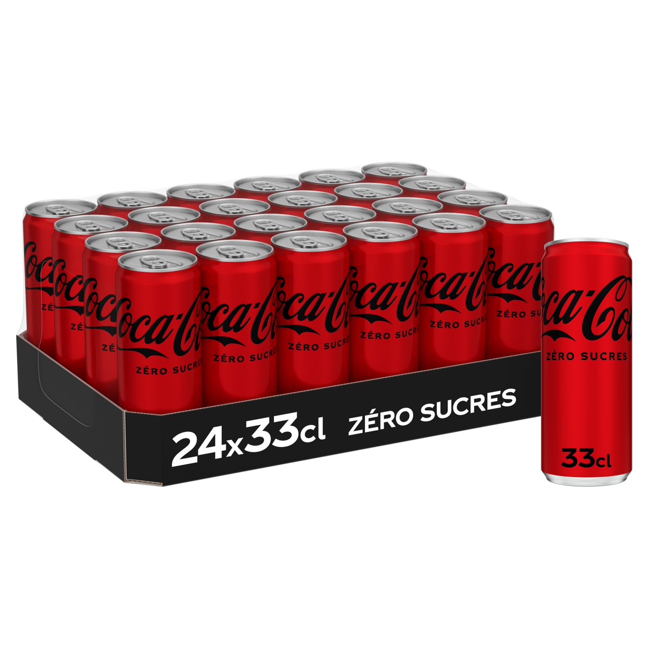 Coca-Cola sans sucres boîte slim 33 cl