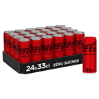 Coca-Cola sans sucres boîte slim 33 cl