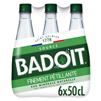 Badoit Eau minérale naturelle gazeuse 6 x 50 cl PET