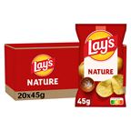 Lay’s – Chips nature 45 g — Carton de 20 sachets de 45 g