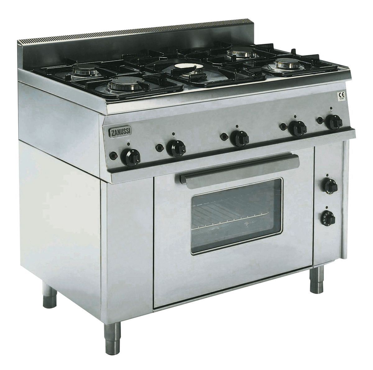 Fourneau 5 feux vifs sur four gaz standard Zanussi - 285831