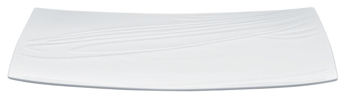 Assiette plate rectangle Foodji blanc 30 x 23 cm In Situ