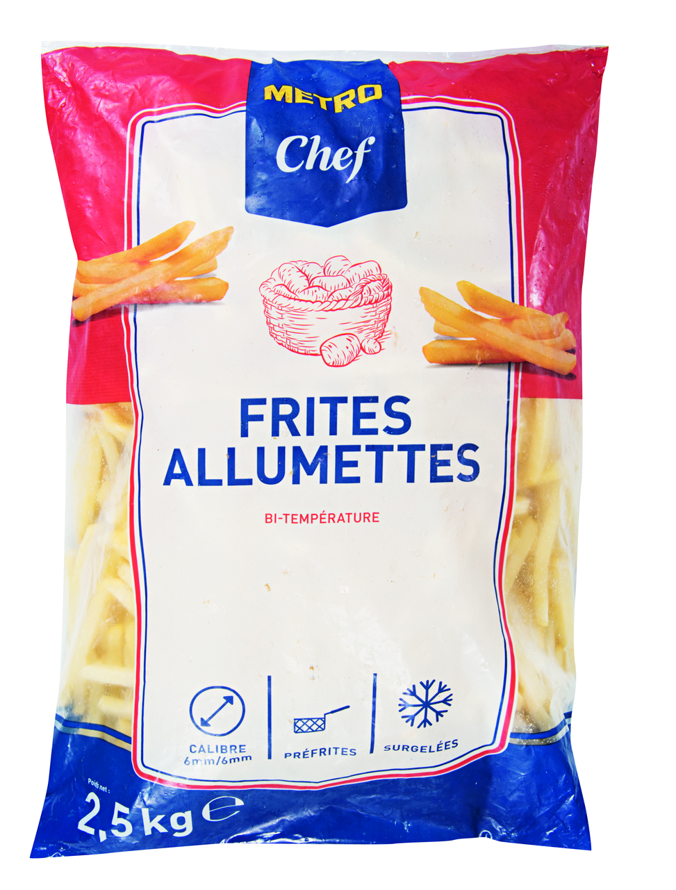 METRO Chef Pomme frite allumette 6/6 2.5 kg