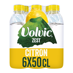 Volvic Eau minérale naturelle aromatisée au citron 50 cl PET