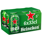 Heineken Bière blonde 5% boîte 6 x 33 cl soit 1.98 L