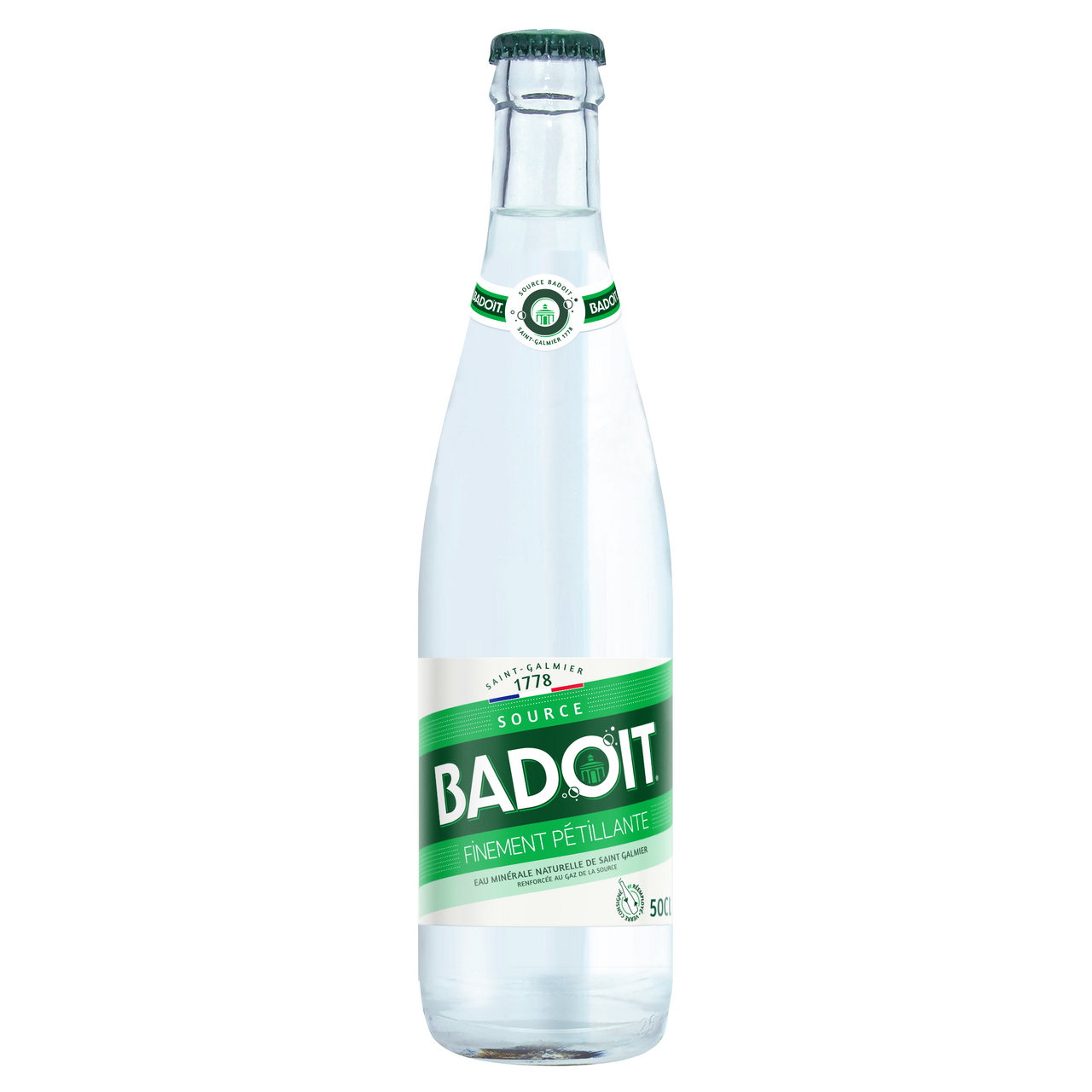 Badoit Eau minérale naturelle gazeuse 50 cl verre consigné