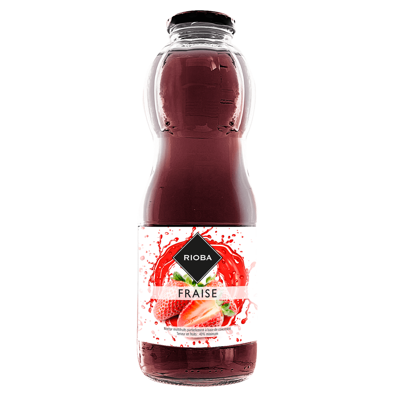 RIOBA Nectar de fraise 1 L verre perdu