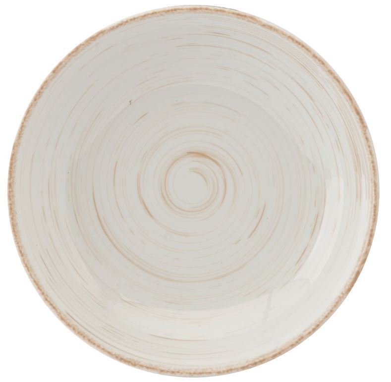 Assiette calotte Emulsion champagne 21 cm Sarreguemines