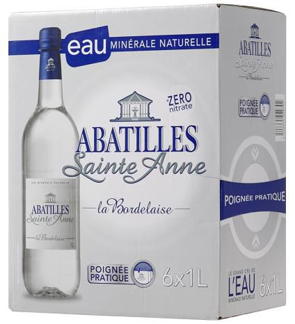 Abatille Eau minérale naturelle plate Abatilles Saint Anne 1 L PET
