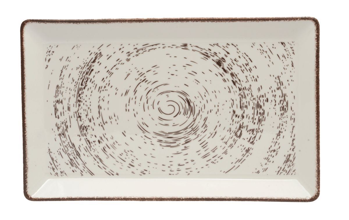 Assiette plate rectangle Emulsion balsamique 32 x 20 cm Sarreguemines