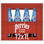 Perrier Eau minérale naturelle fines bulles 1 L verre consigné