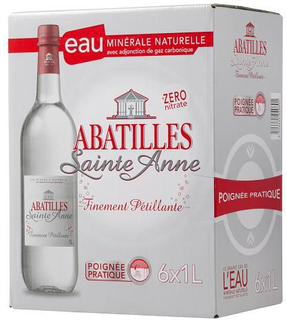 Abatille Saint Anne Eau minérale naturelle gazeuse Saint Anne 1 L PET