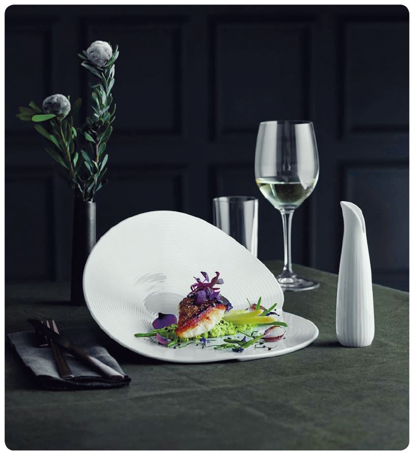 Assiette de présentation Canopée blanc 19 x 18 cm Pillivuyt