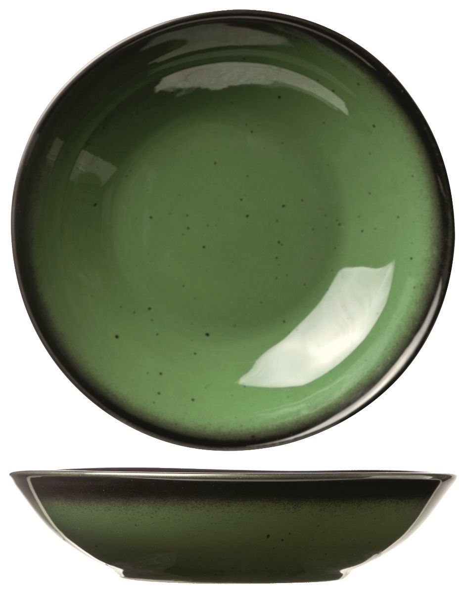 Assiette creuse Vigo vert émeraude 22 cm Cosy for Pro