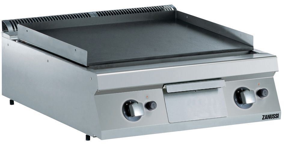 Plaque à snacker gaz lisse inclinée 800 mm Zanussi - 392058