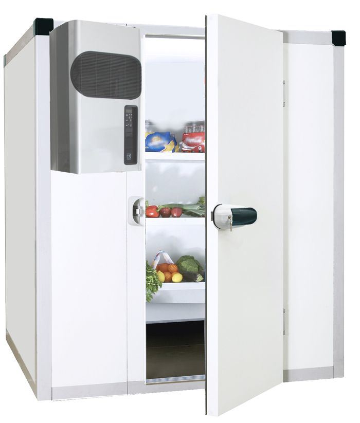Chambre froide positive Deltana ép.60 mm avec sol 140x120 H.203cm groupe GM1/P