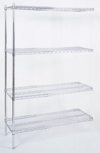 Kit d'accolage 2 pieds + 4 tablettes longueur 90 A.C.L - C21/90