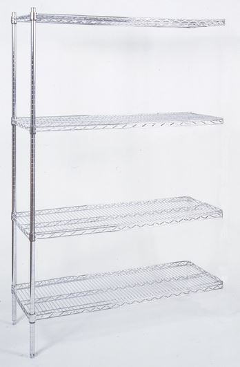 Kit d'accolage 2 pieds + 4 tablettes longueur 130 A.C.L - C21/340