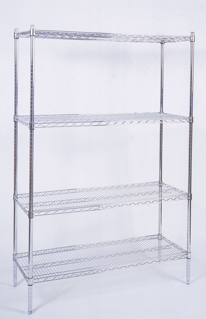 Kit 4 pieds et 4 tablettes pour chambre froide longueur 130 A.C.L - K21/130