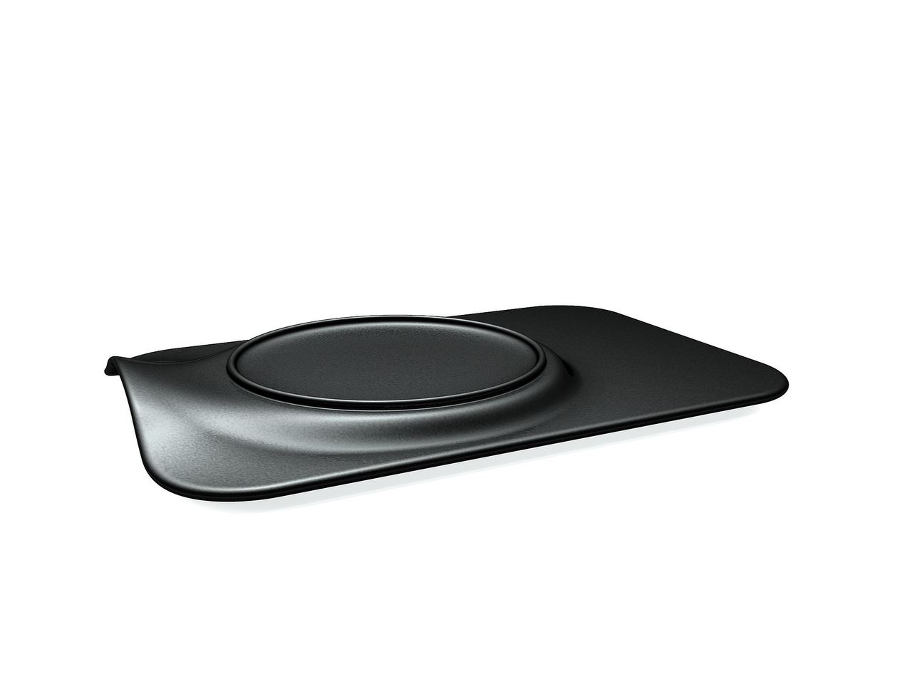 Assiette plate rectangle Burger Chic noir 33 x 22 cm In Situ