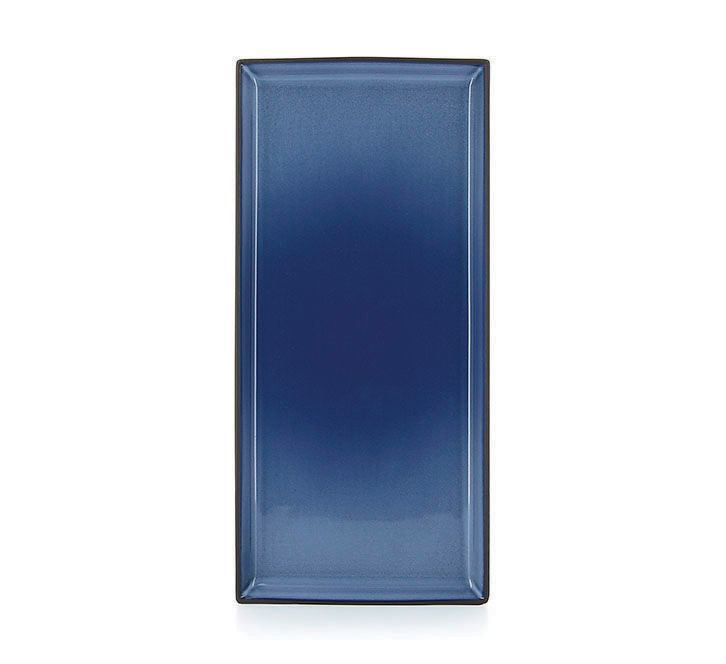 Assiette plate rectangle Equinoxe bleu 32.5 x 15 cm Revol