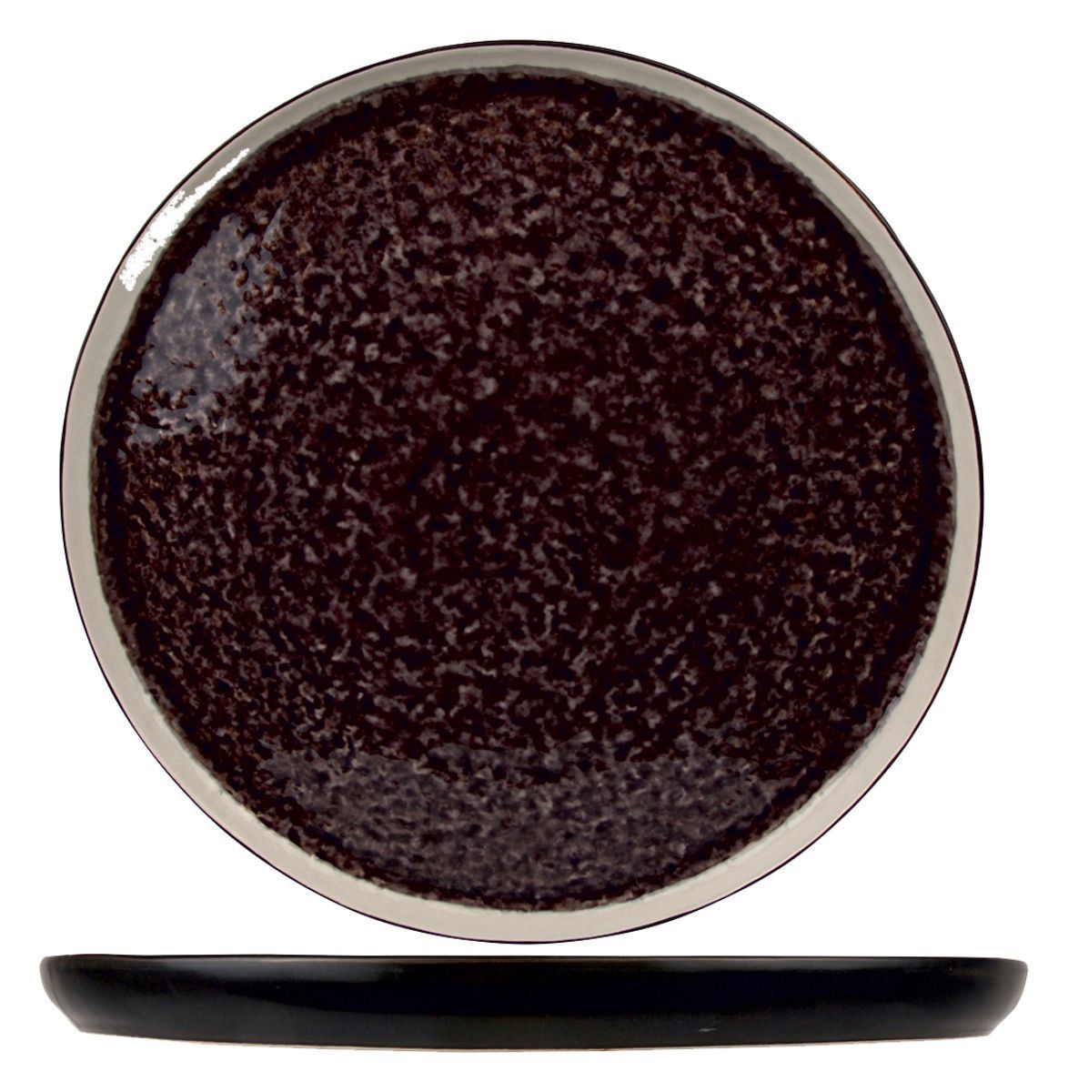 Assiette plate ronde Laguna violet 31 cm Cosy & Trendy