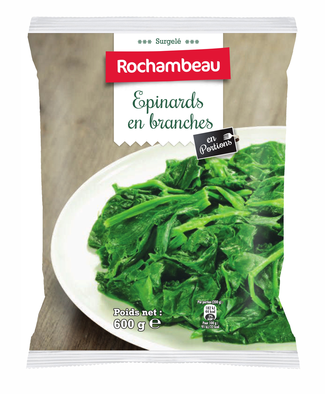 Rochambeau Epinards en branches 600 g