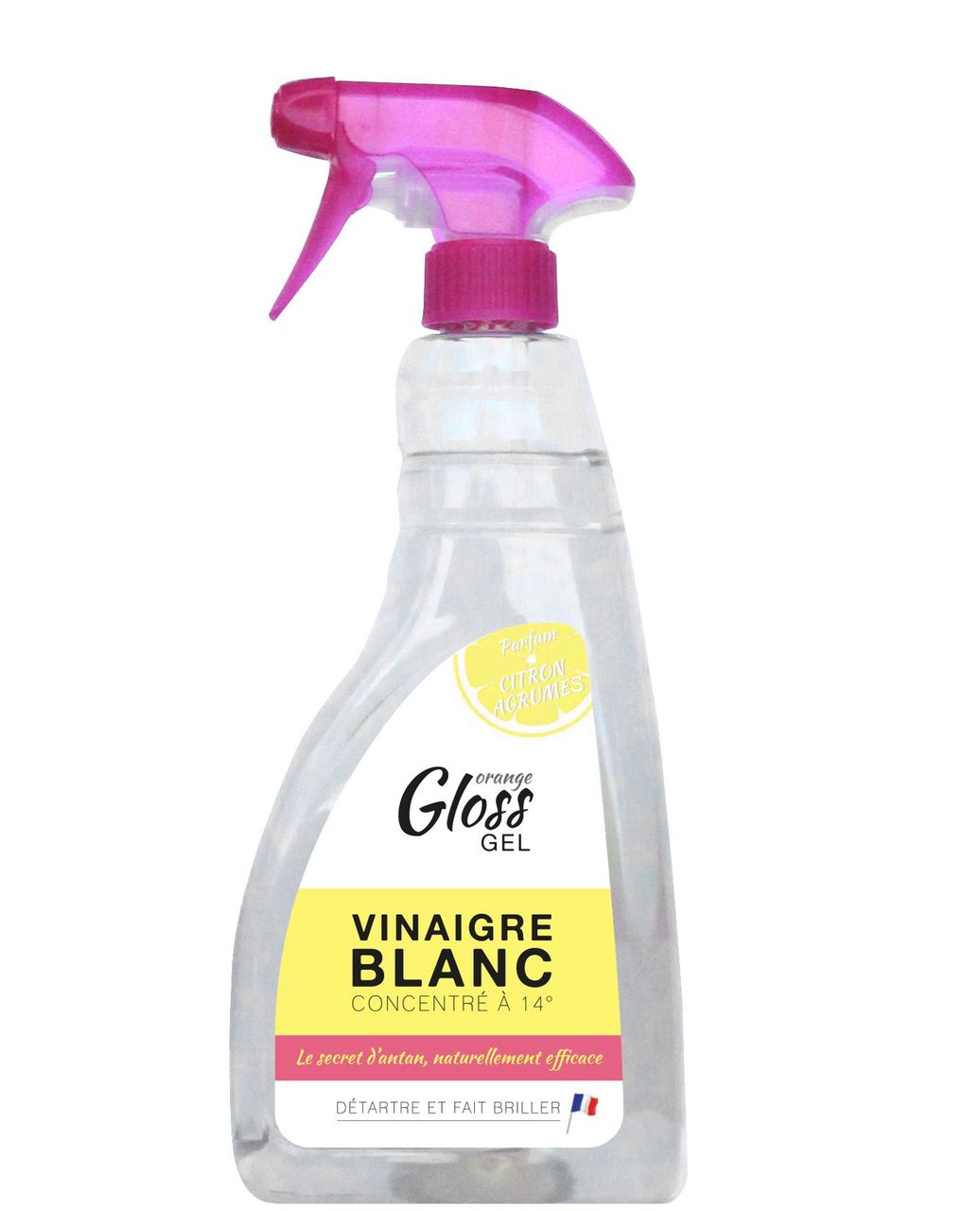 Nettoyant gel vinaigre blanc 750 ml Gloss